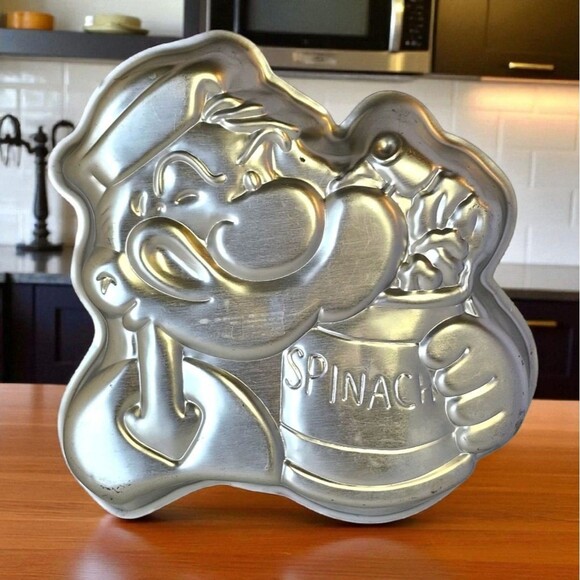 Wilton Popeye the Sailor Man Cake Pan 1980 #502-1719 Vintage Cartoon Bakeware - Picture 1 of 5